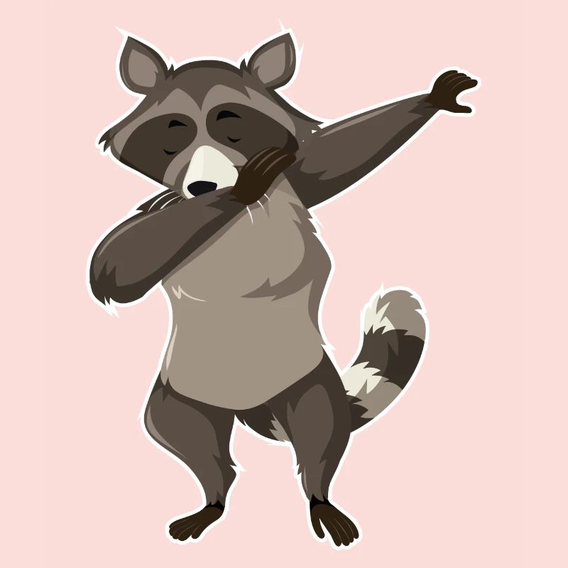 Dabbender Waschbär