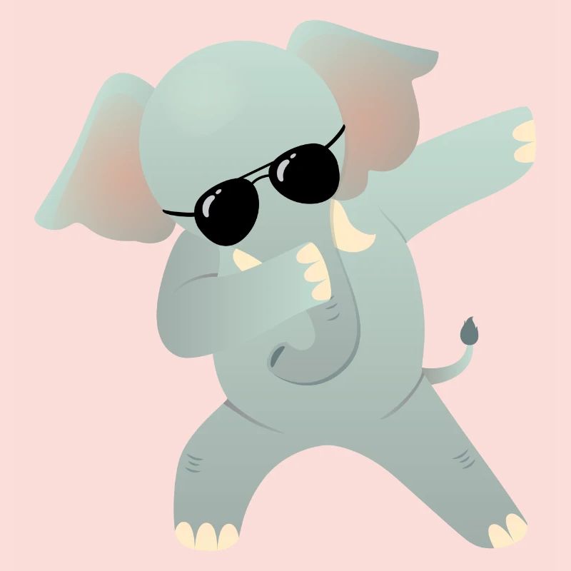 Dabbing Elephant Dab With Sunglasses - Cool Gift