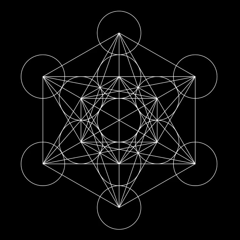Metatron's Cube White