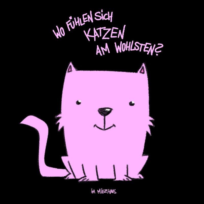 Süßes Kätzchen mit witzigem Spruch