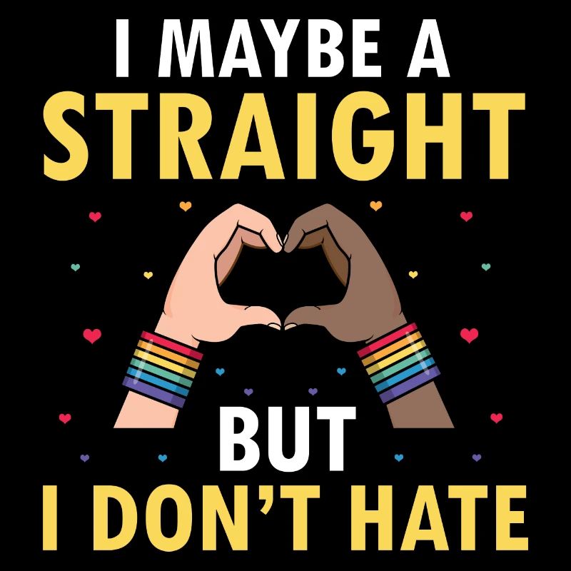 I Maybe Straight But I Don't Hate Cool Retro Pride