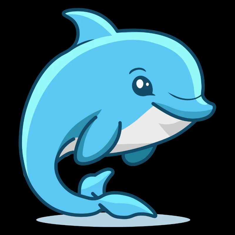 Niedliche Delphin-Illustration