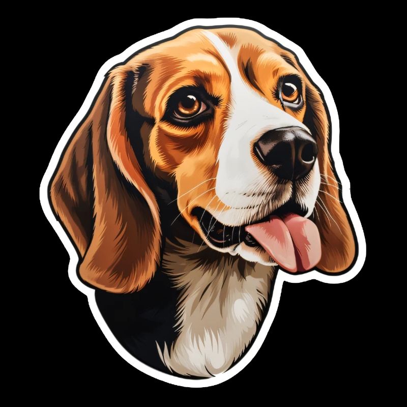 Tête de beagle