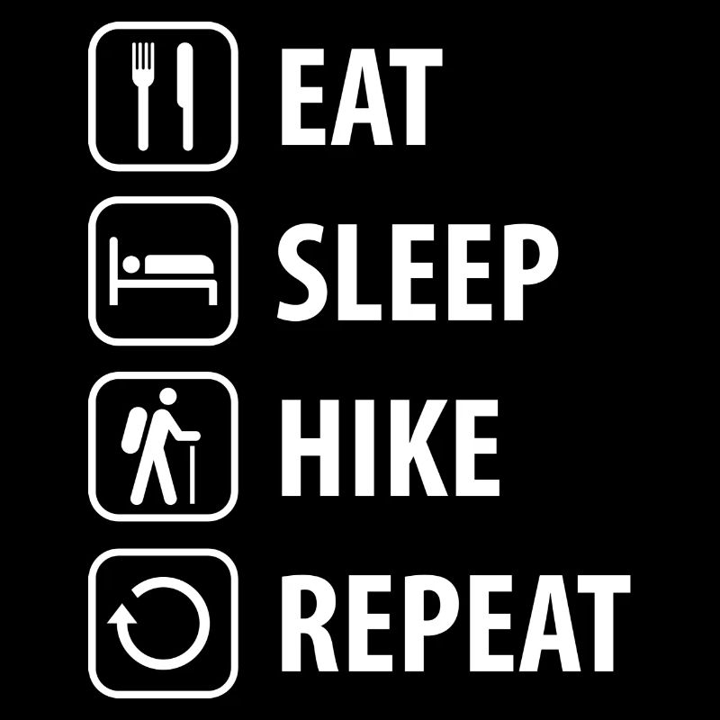 Manger Sleep Hike Répéter