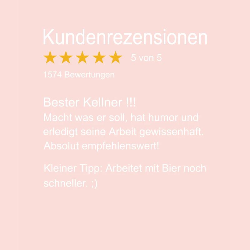 Kellner Bester Kellner Bedienung Oberkellner