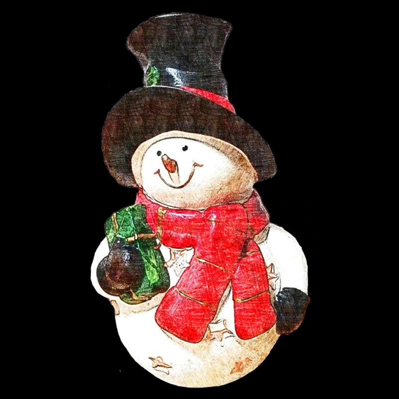 Snowman - Drawing