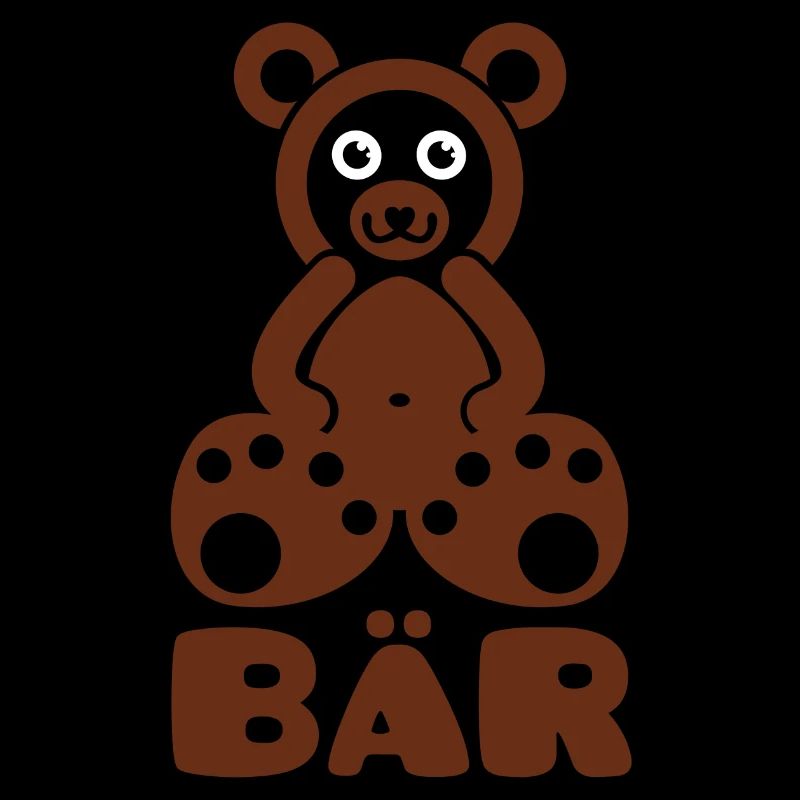 Un orso con testo
