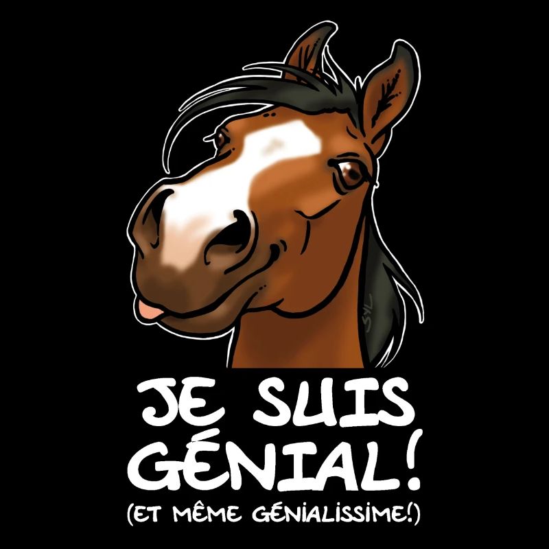 Pferd "Ich bin großartig!" (weißer Text)
