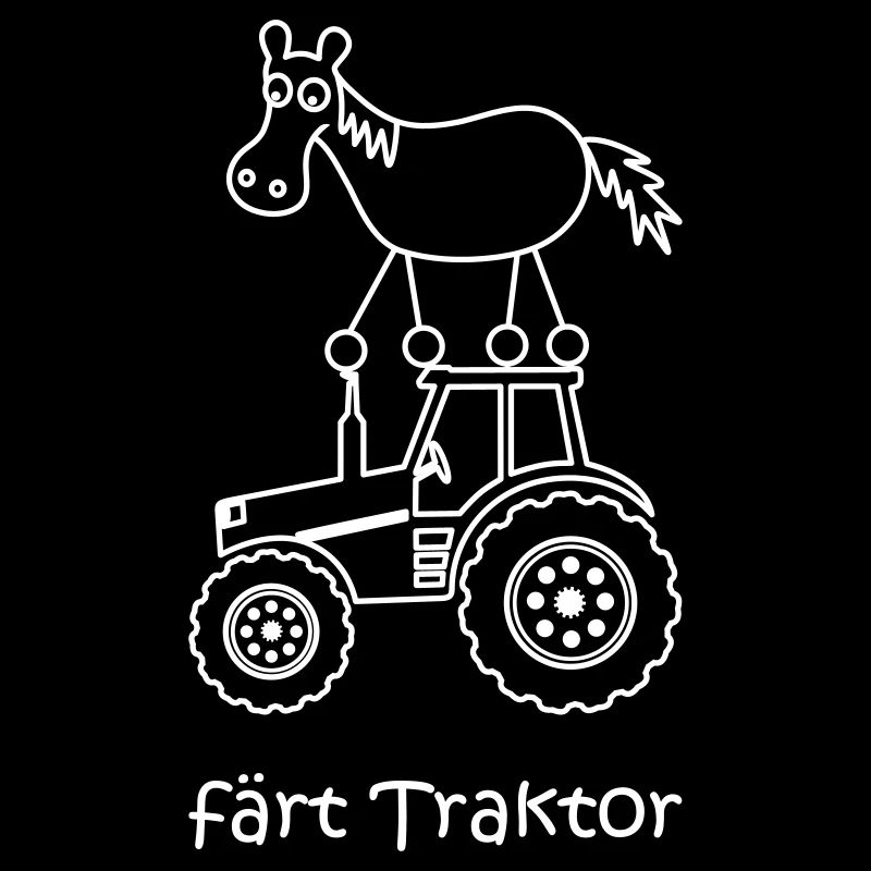 färt Traktor, färt, Traktor, lustiges Pferd
