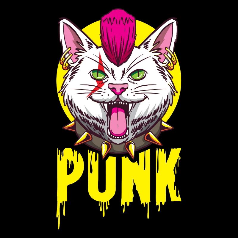 Punk chat pour un punk ami chat