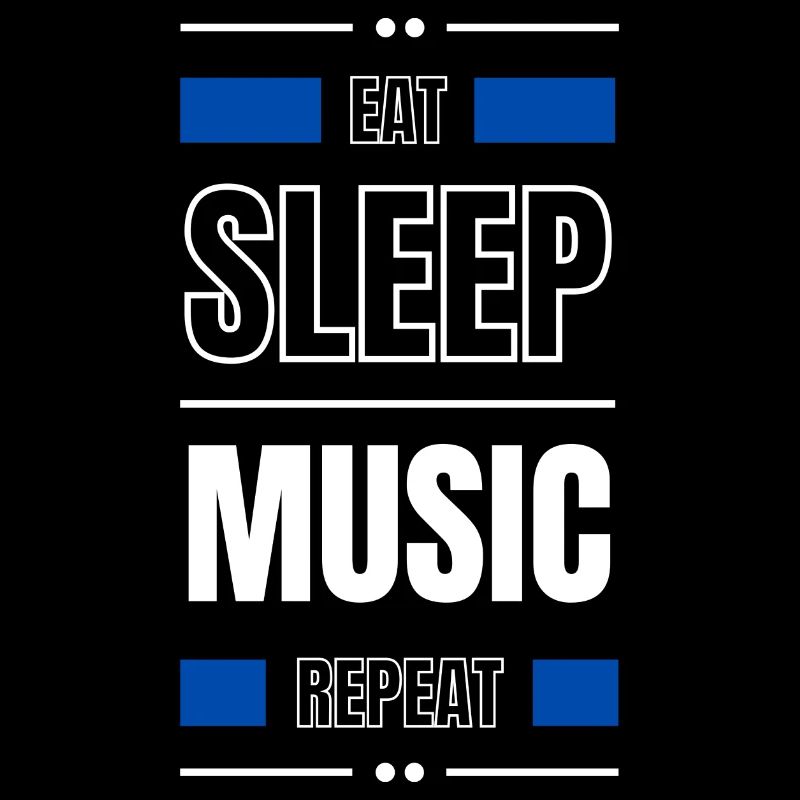 eat sleep music repeat geschenk idee spruch