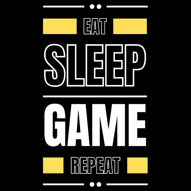 eat sleep game repeat geschenk idee spruch gamer