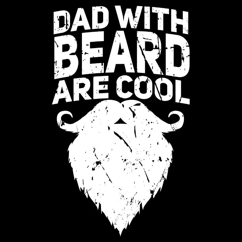 Papa mit Bart sind cool, lustige Zitatgestaltung, Text