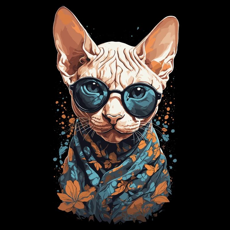 Cool Sphinx Cat Cat Mom Cat Design