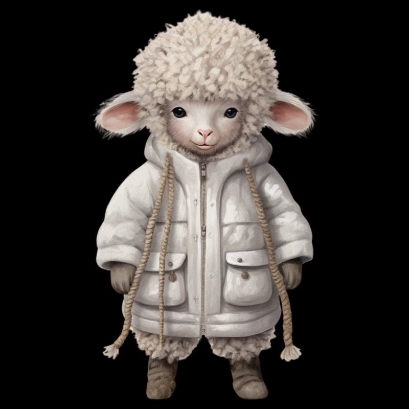 Wooly Lamb Tee: Cuddly Comfort Meets Style