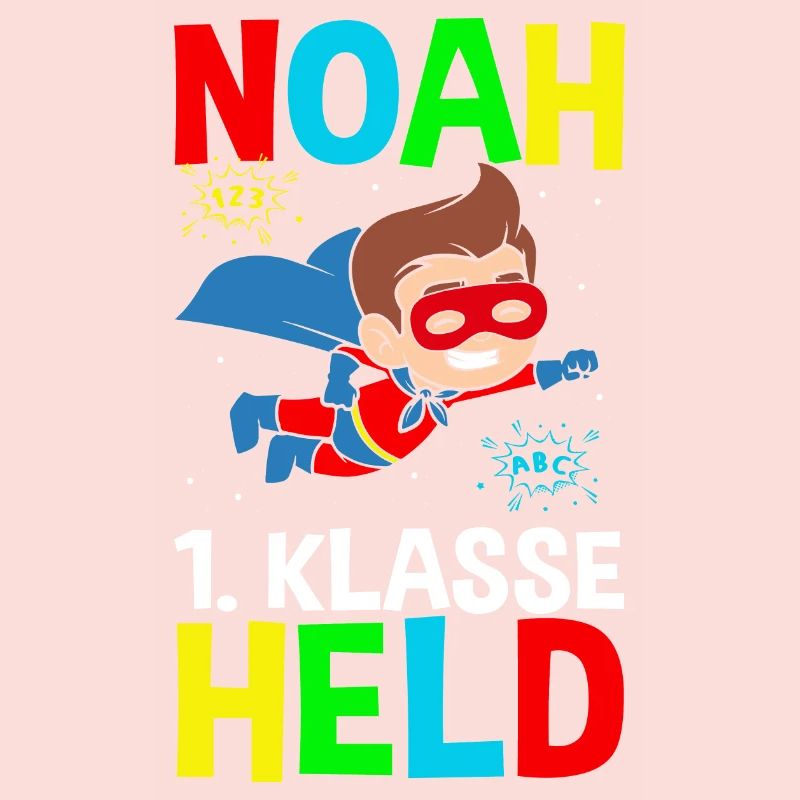 Schulkind Noah 1. Klasse Held