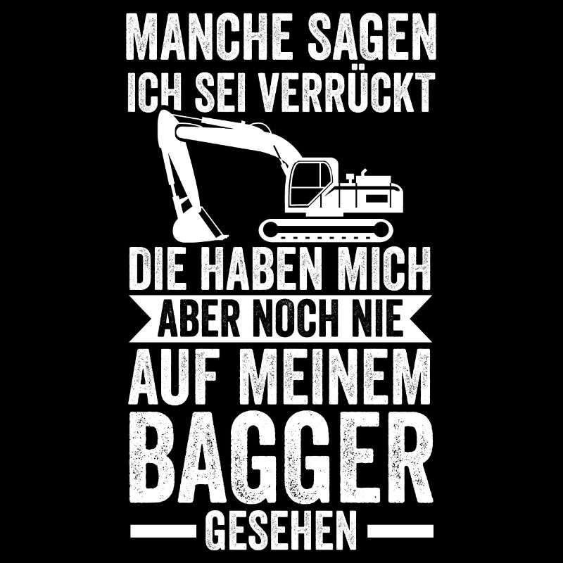 Bagger Fahrer Baumaschine Geschenk