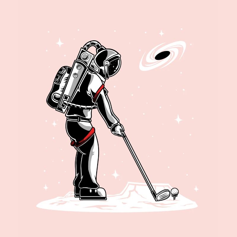 Astronaute de golf