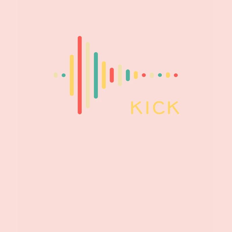 Kick Drum synthesizer Studio Audio Wave