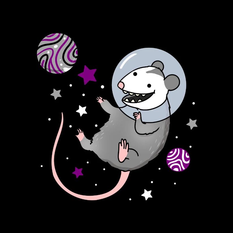 Opossum asexué dans Space Ace Pride