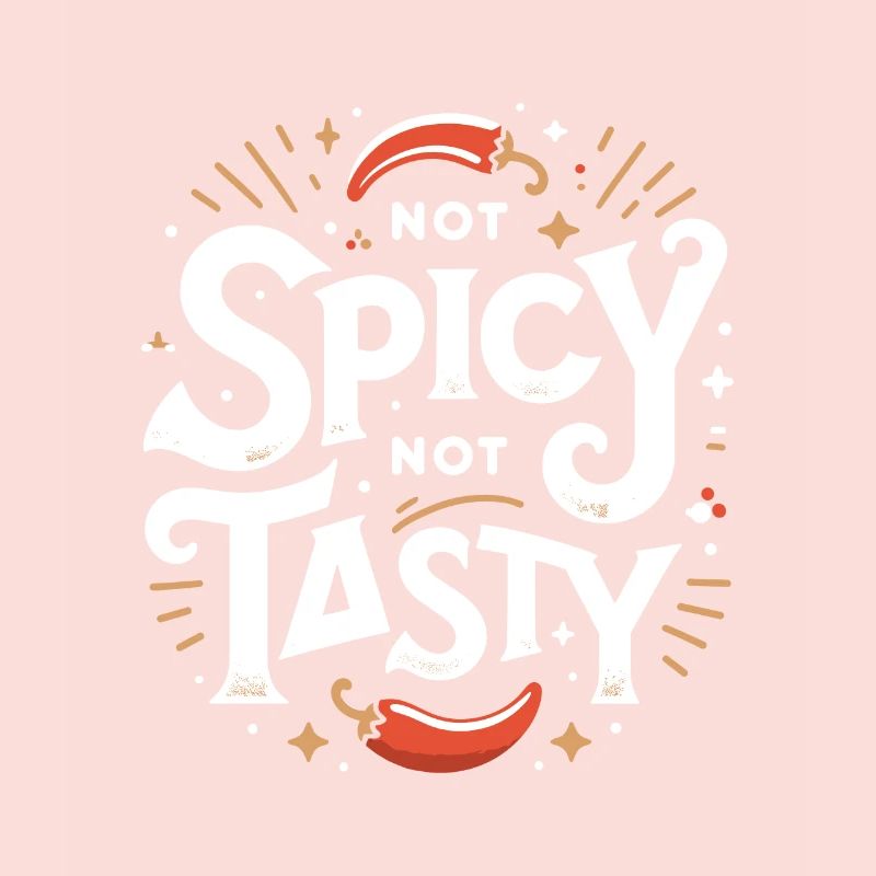 Pas épicé pas savoureux Nourriture épicée