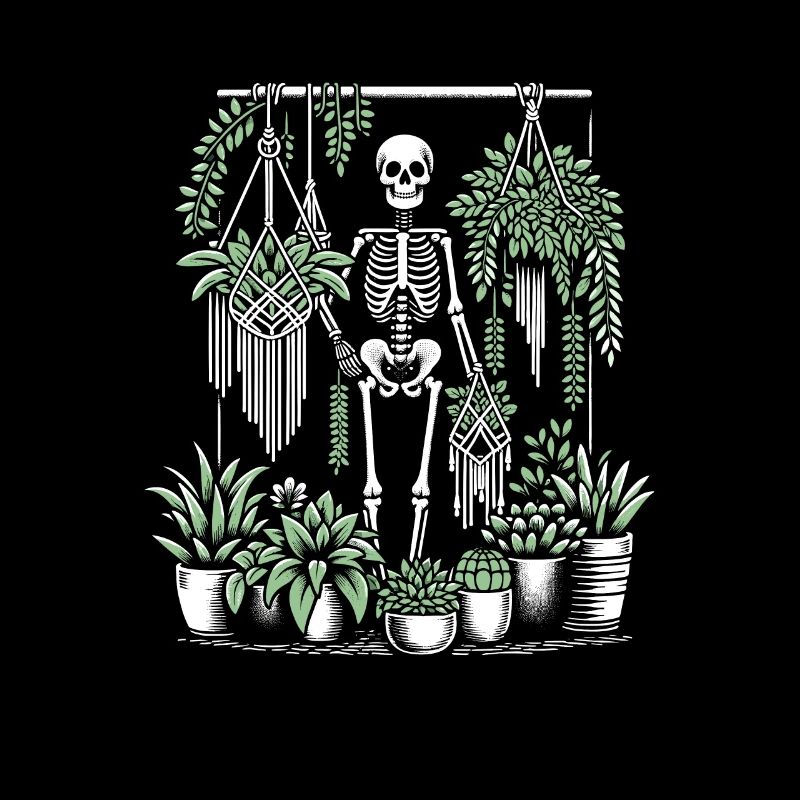 Macramé et plantes