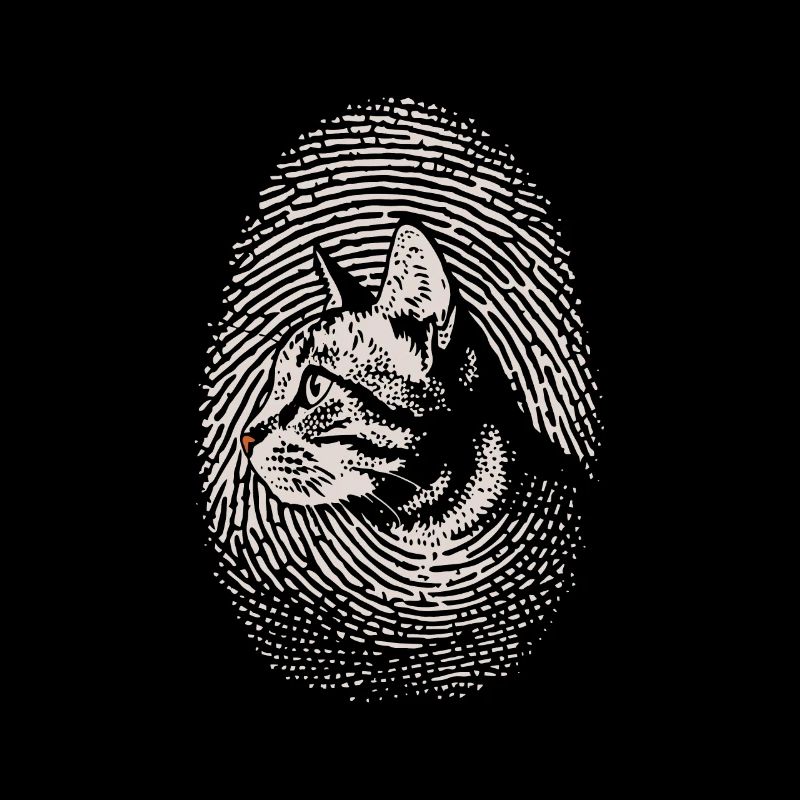 Cat Fingerprint Creative Cat