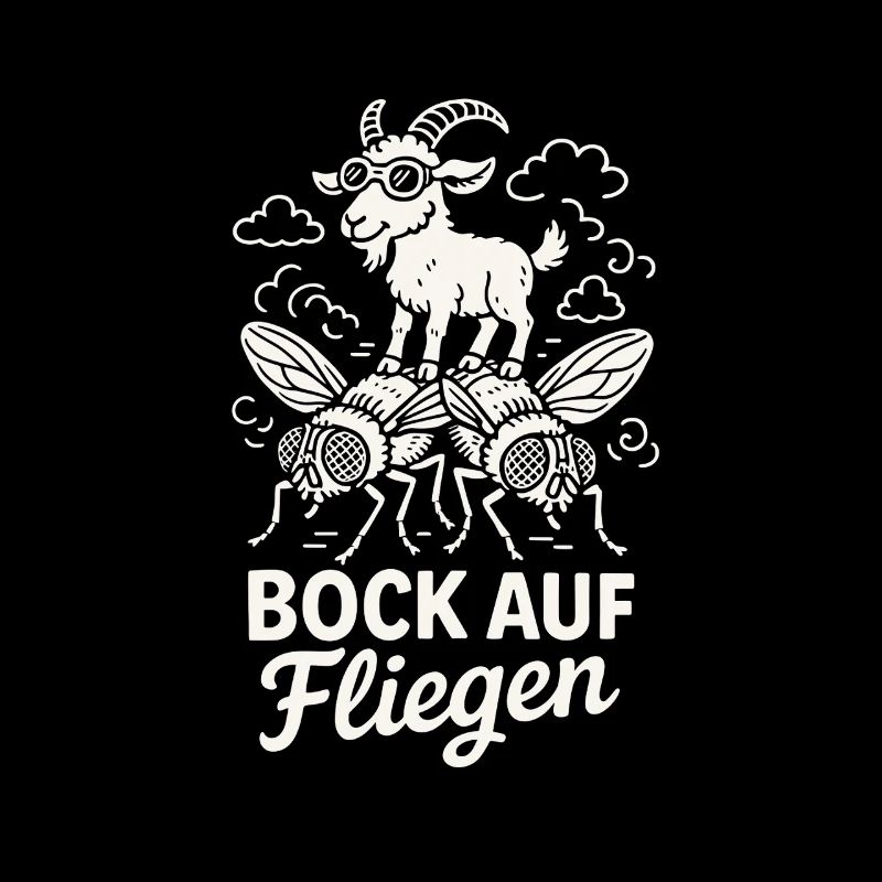 flugbegleiter Lustiger Bock auf Fliegen Spruch