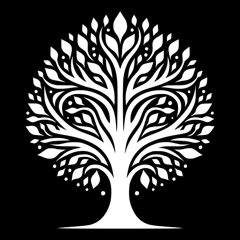 Spiritueller Lebensbaum mit harmonischer Struktur