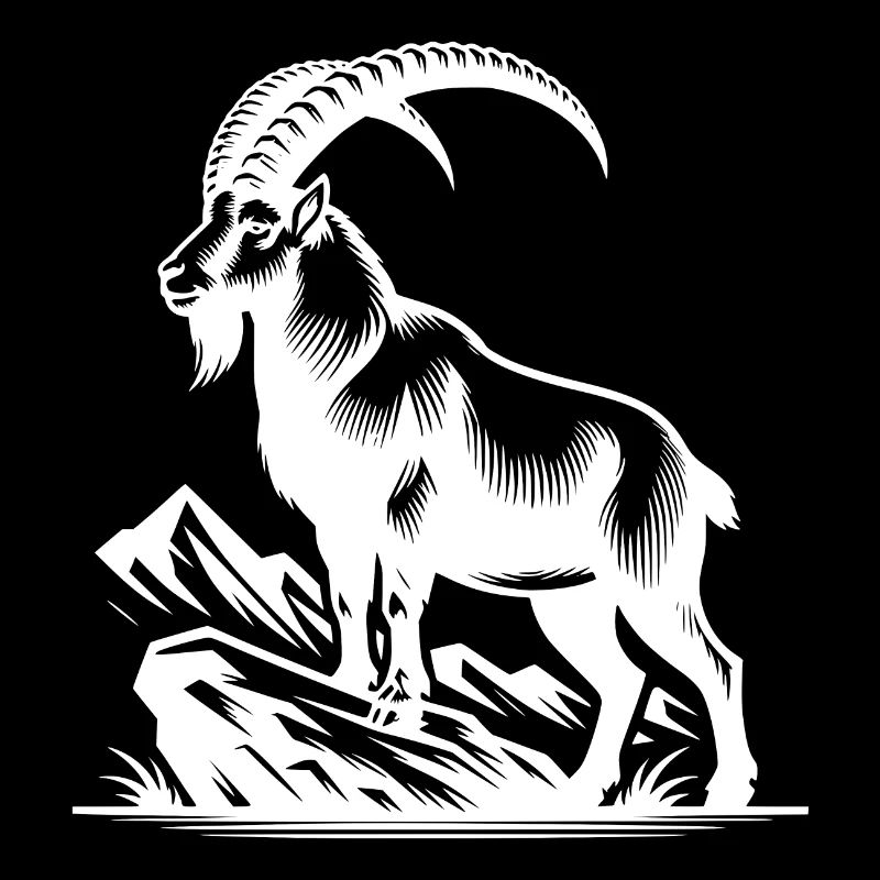 Capricorne avec d’énormes cornes