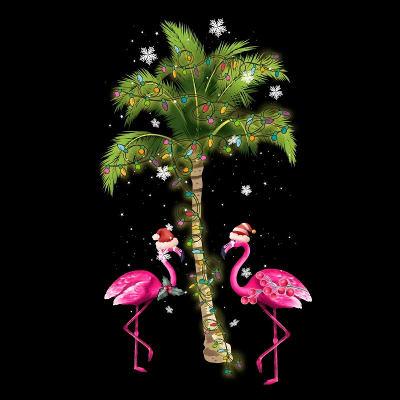 Flamant tropical Noël