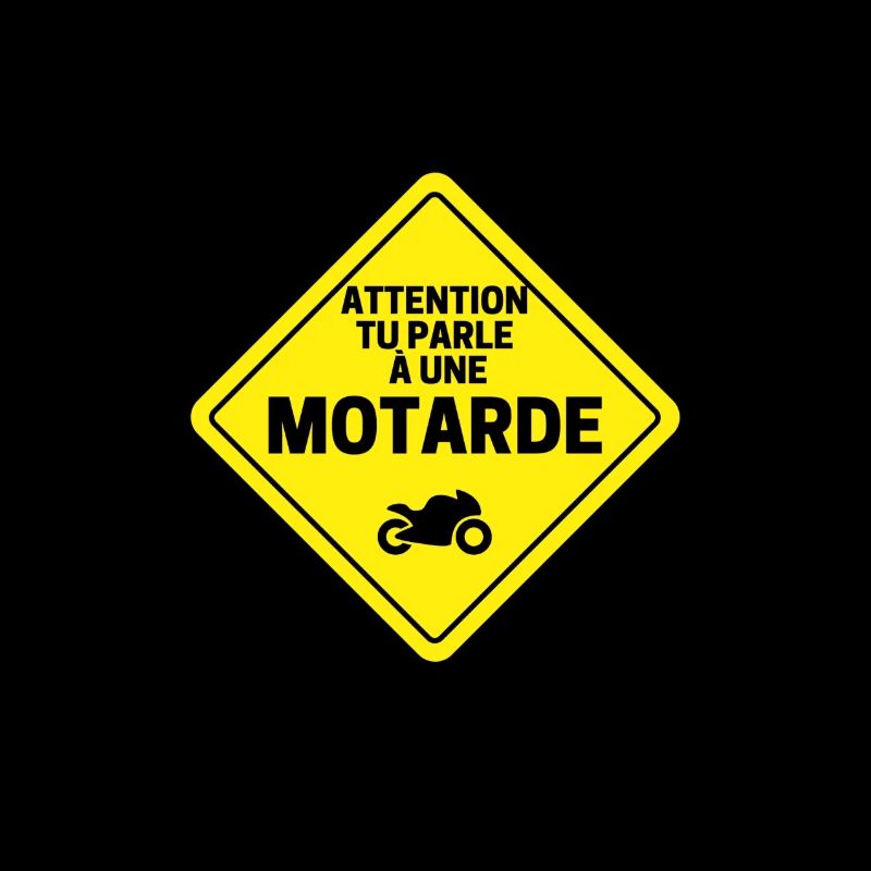 Biker caution road sign