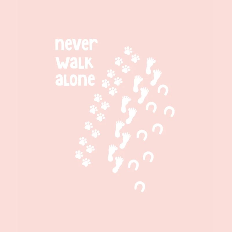 Never Walk Alone chien cheval chat