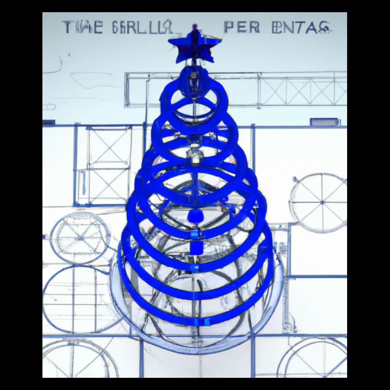 Weihnachten Weihnachtsbaum Schematic Blaupause