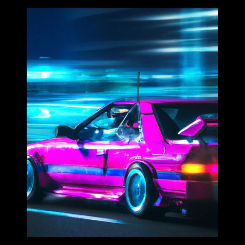 Vaporwave Aesthetic Synthwave Car