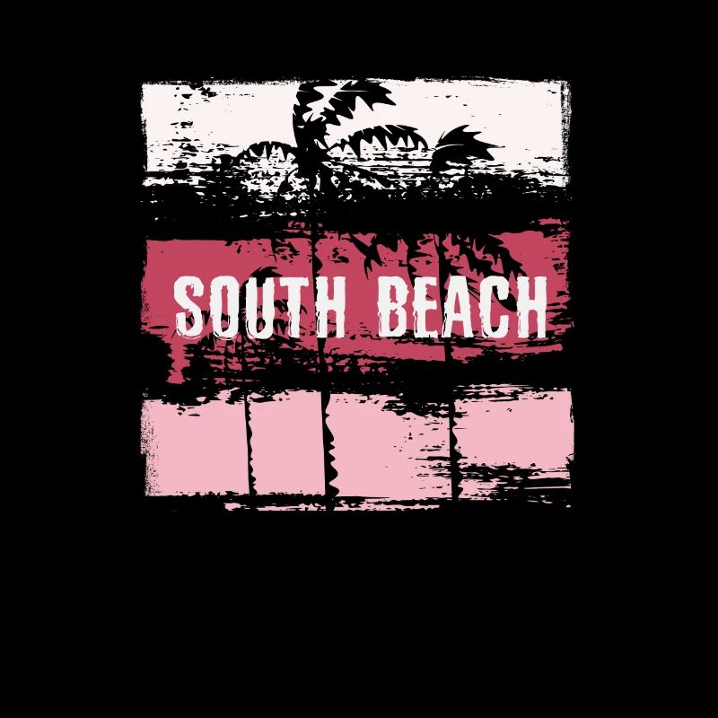 South Beach Floride vacances Souvenir abstrait