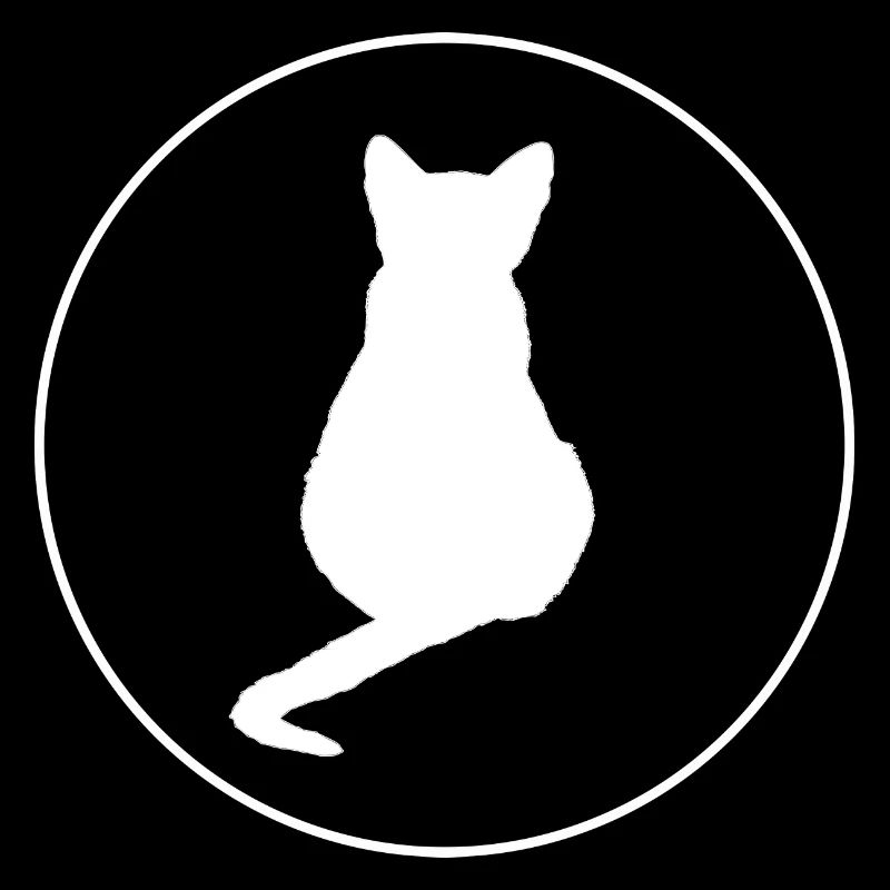 Chat Chat Noir Silhouettes de chat