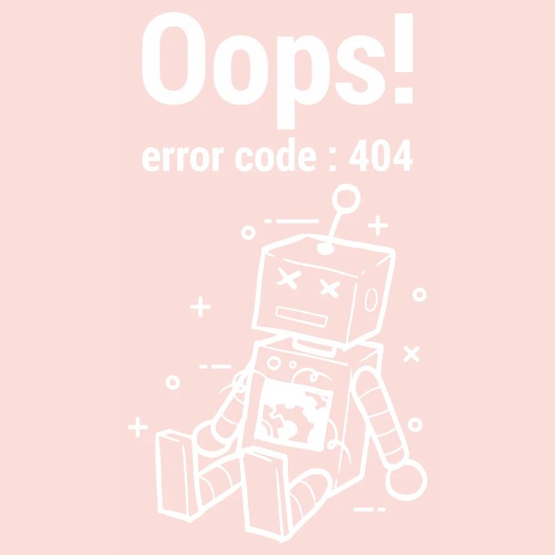 Oops Error 404 Graphic