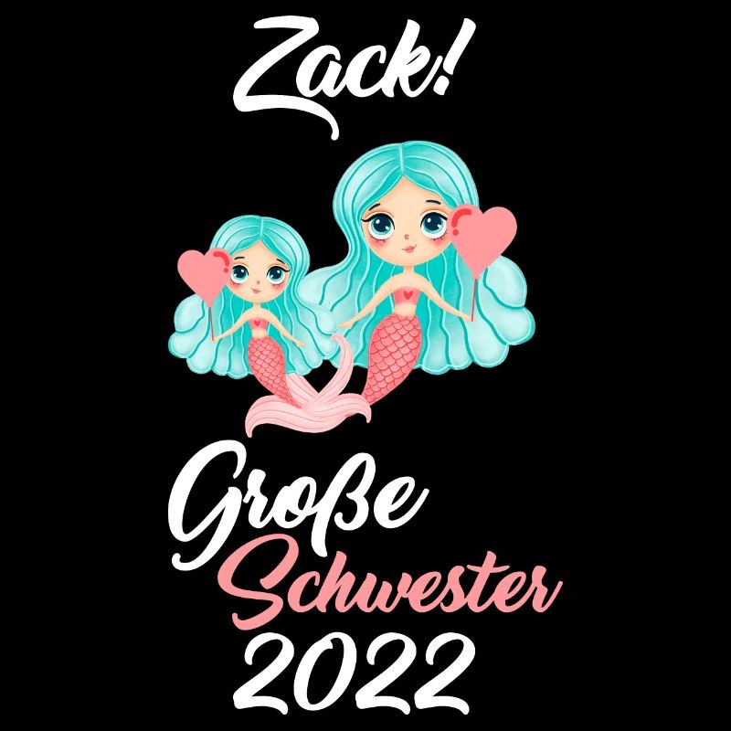 Große Schwester 2022 Meerjungfrau Kinder Geschenk
