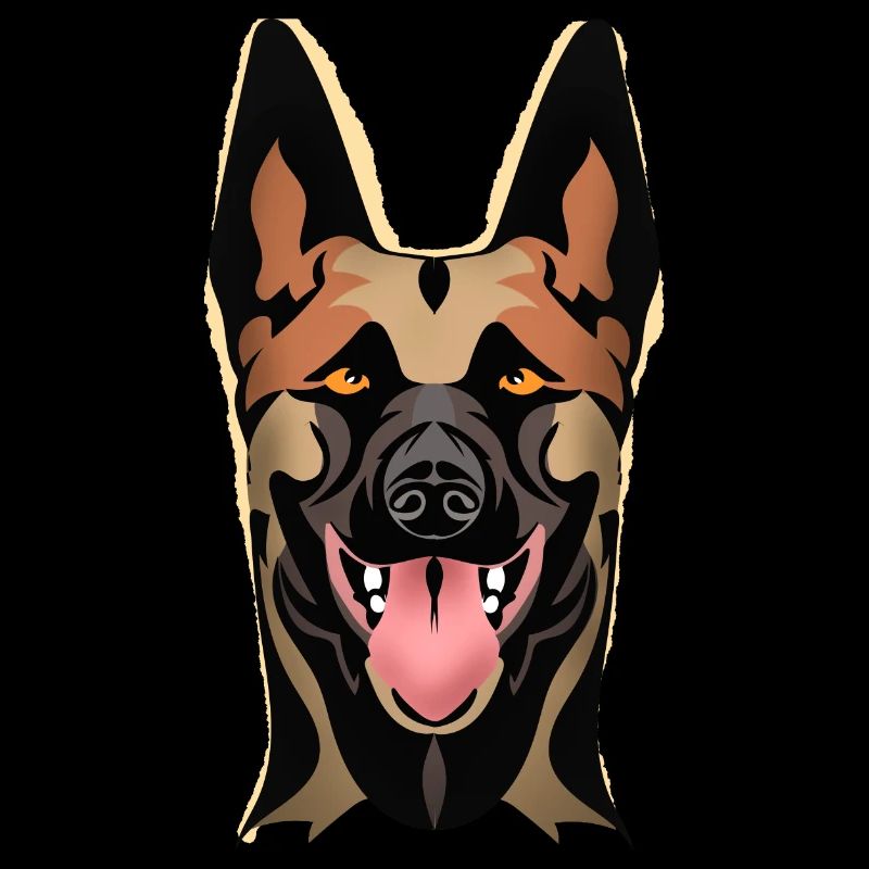 malinois de face