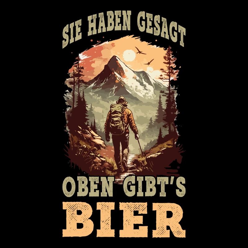 Wandern Bier Wanderer Berge Bergsteigen Klettern