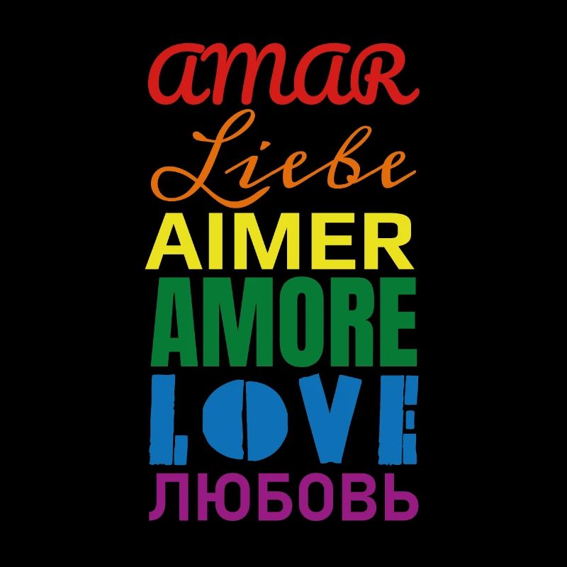 Liebe Regenbogen Sprachen