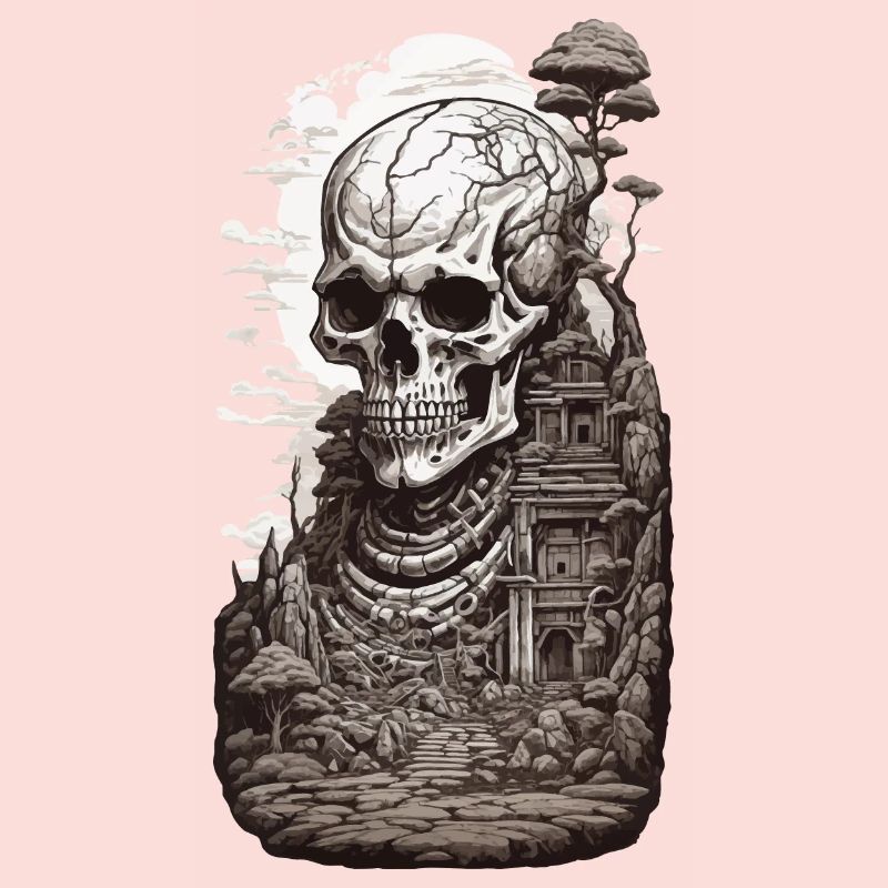 Occulte & Steampunk Conception esthétique du squelette géant