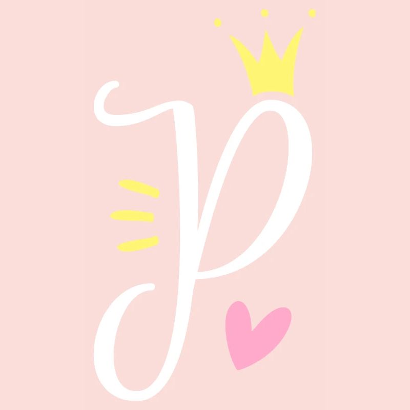 Letter P Initial Letter Crown