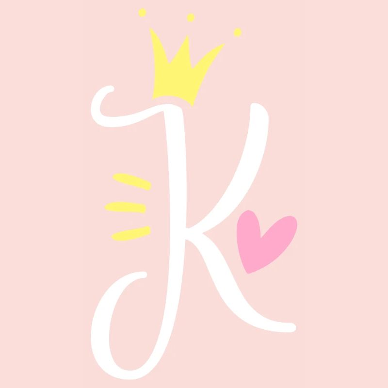 Letter K Initial Letter Crown