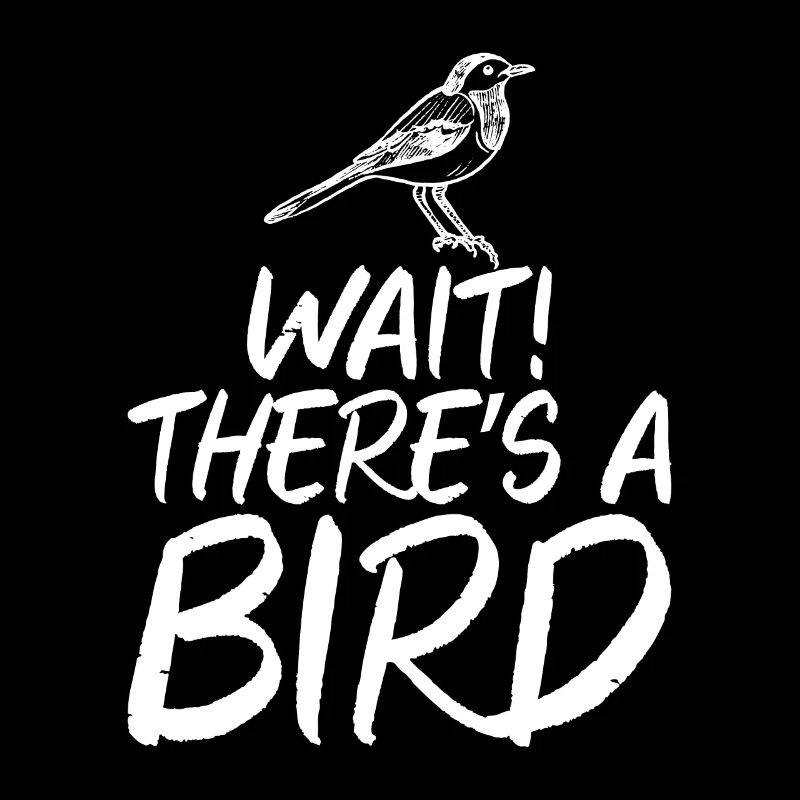 Wait There Are Birds Birdwatching Déclaration