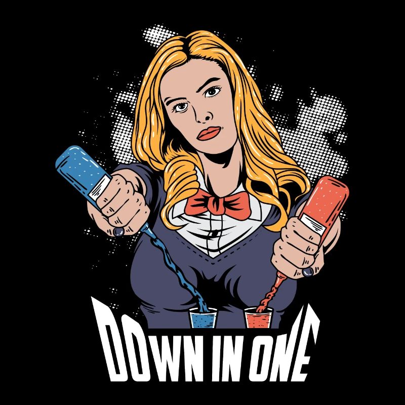 Down dans un cadeau de barman cool