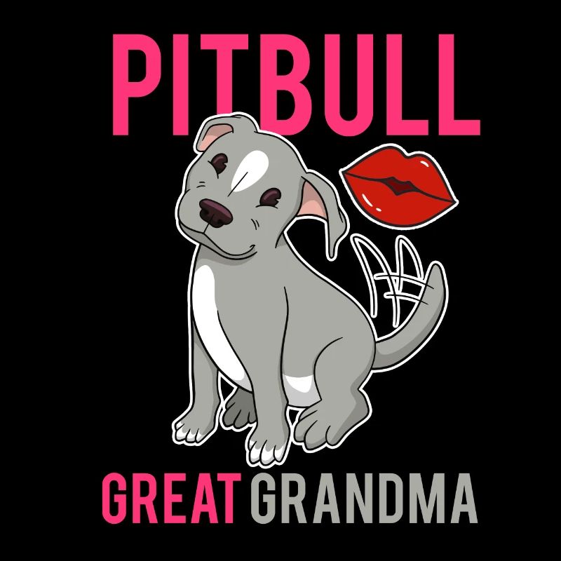 Pitbull Urgroßmutter Vintage Zitat Pit Bull Terrie