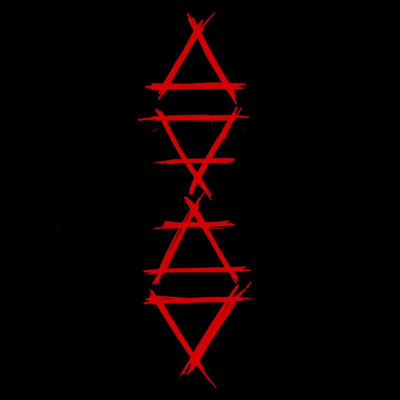 Élément symbole 4 éléments rouge