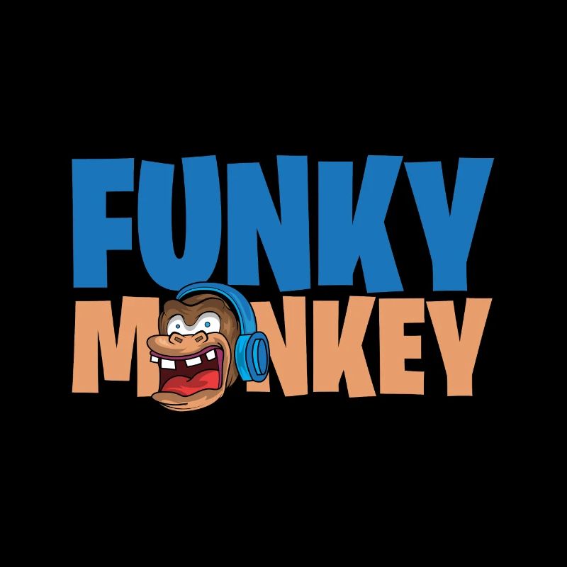 Funky Monkey Affe Kopfhoerer Geschenk